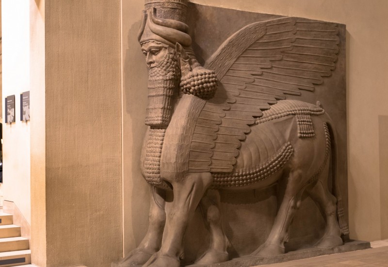 LAMASSU FROM THE CITADEL OF SARGON II -  713 BC