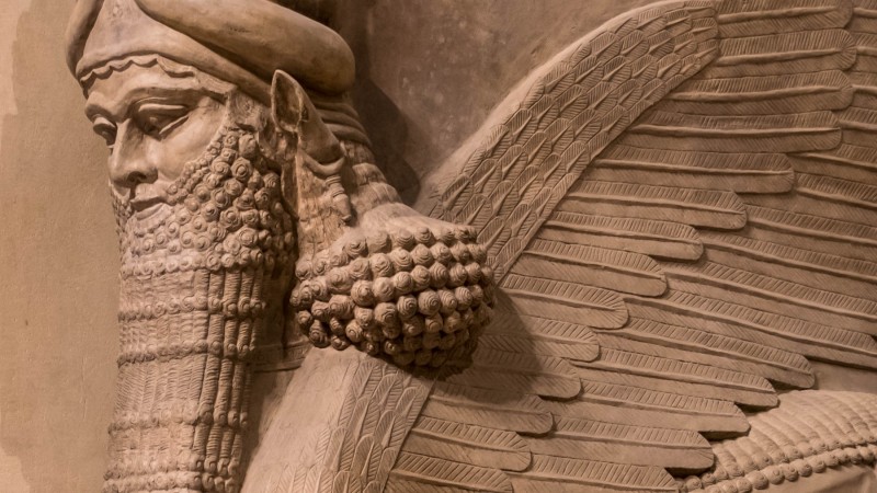 LAMASSU FROM THE CITADEL OF SARGON II -  713 BC