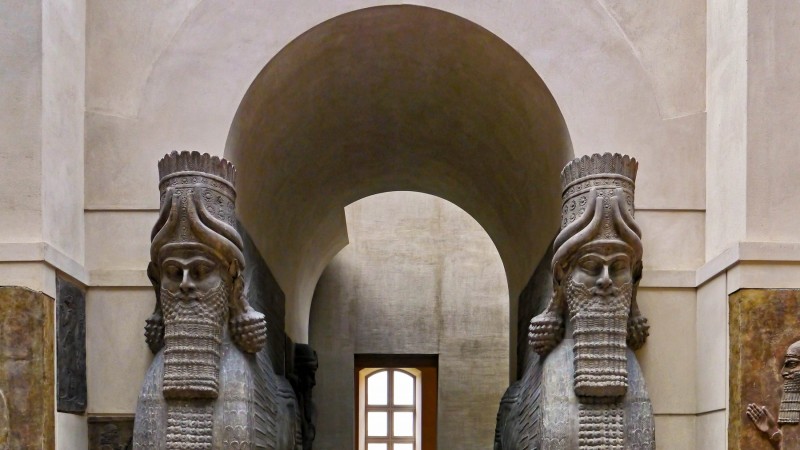 LAMASSU FROM THE CITADEL OF SARGON II -  713 BC