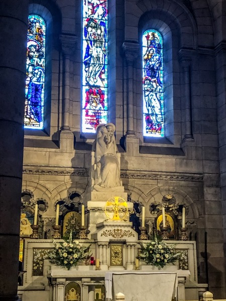 Interior of the Sacré-Cœur Basilica