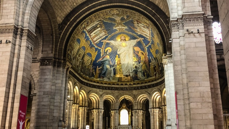 Interior of the Sacré-Cœur Basilica